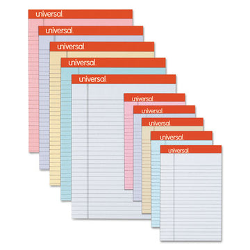 Universal® Colored Perforated Ruled Writing Pads, Wide-legal Rule, 50 Gray 8.5 X 11 Sheets, Dozen freeshipping - TVN Wholesale